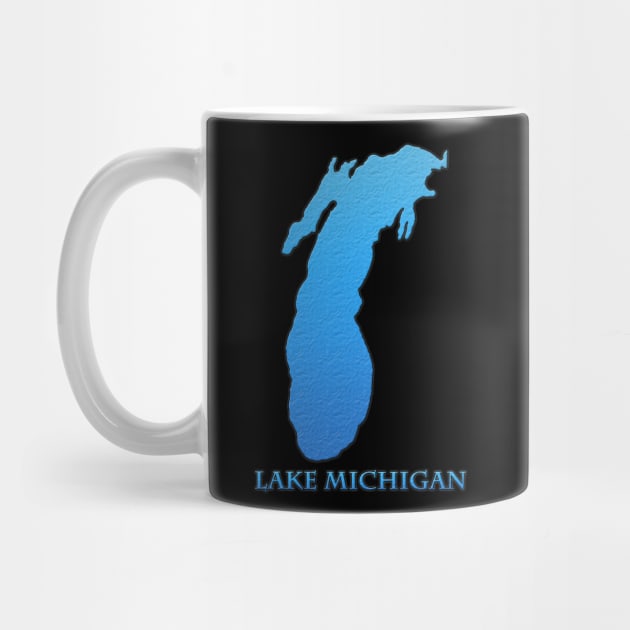 Lake Michigan Great Lakes Outline with Label by gorff